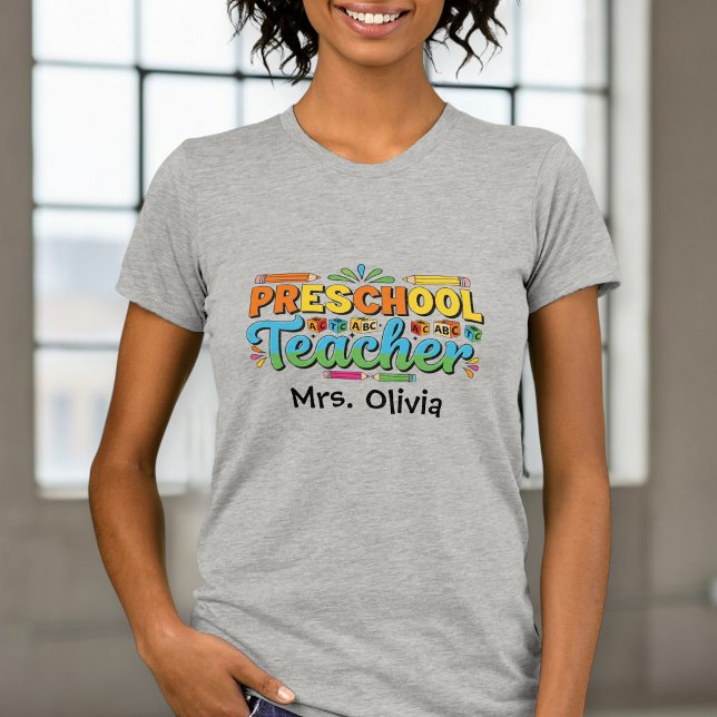 Camiseta Personalized Teacher Shirt, Custom Teacher Shirt (Subido por el creador)