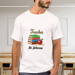 Camiseta Personalized Teacher T-Shirt - Cotton Unisex