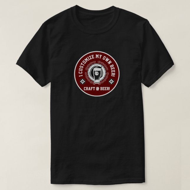 Camiseta Personalizo mi propia cerveza (Diseño del anverso)