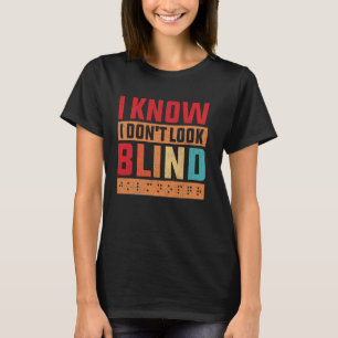Camiseta Personas ciegas con puntos Braille Insuficiencia v