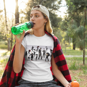 Camiseta Personas con paraguas