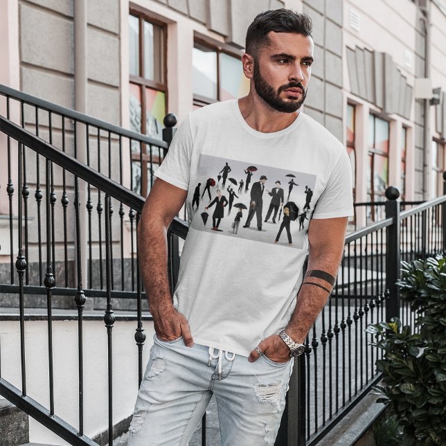 Camiseta Personas con paraguas (Subido por el creador)