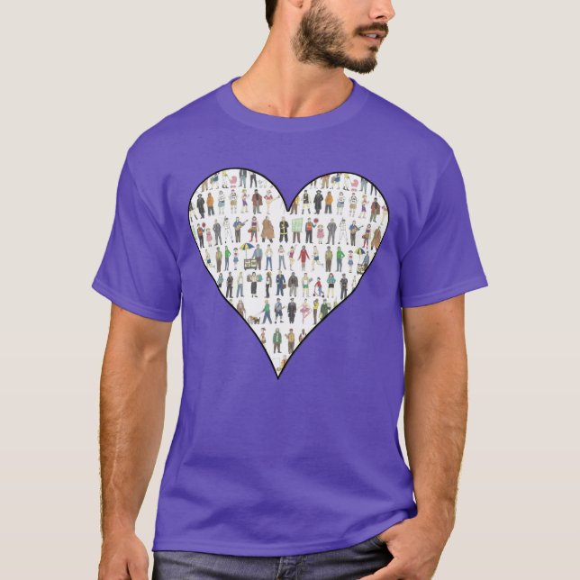 Camiseta Personas de Nueva York Humans Heart Tee (Anverso)