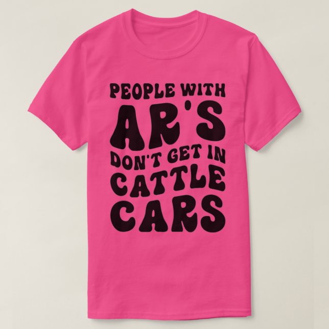 Camiseta Personas divertidas con brazos no entran en coches (Diseño del anverso)