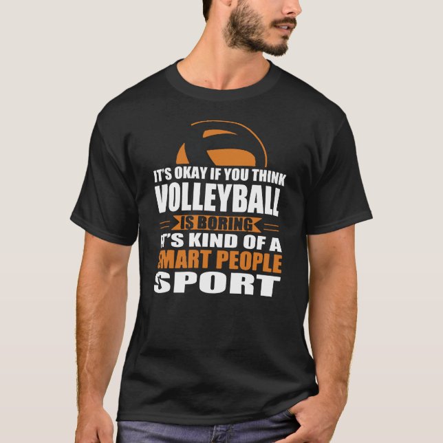 Camiseta Personas inteligentes con voleibol (Anverso)