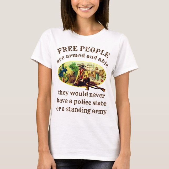 Camiseta Personas libres (luz) (Anverso)