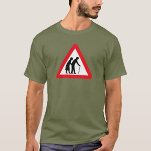 Camiseta Personas mayores (1), señal de tráfico, Reino