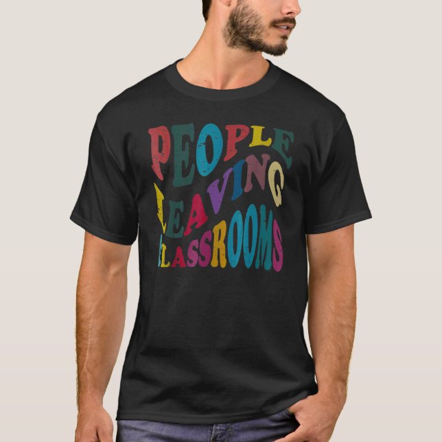 Camiseta Personas saliendo de aulas Plc 2 (Anverso)