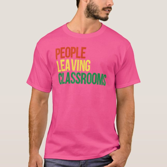 Camiseta Personas saliendo de aulas Plc 5 (Anverso)
