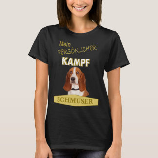 Camiseta Persönlicher Kampf Schmuser Basset Hound