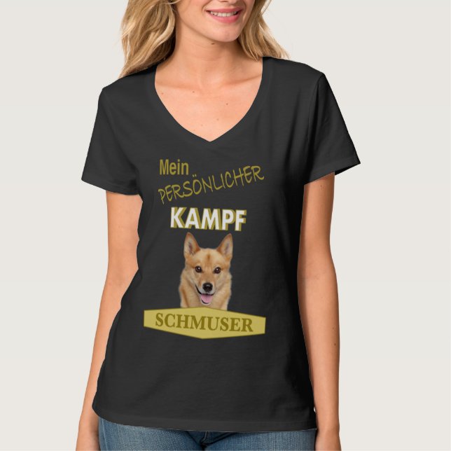 Camiseta Persönlicher Kampf Schmuser  Finnish Spitz (Anverso)