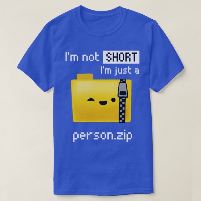 Camiseta Personzip Funny Short Person Joke Compressed Folde (Diseño del anverso)