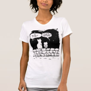 Camiseta Perspectiva de Gato Cósmico Arte Divertido de Gato