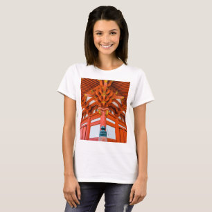 Camiseta Perspectiva de Pagoda de abajo hacia arriba, Miyaj