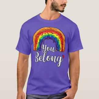 Camiseta Pertenece al mes del orgullo LGBT Gay Bi Trans 