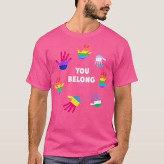 Camiseta Perteneces al regalo de simpatizante del orgullo g