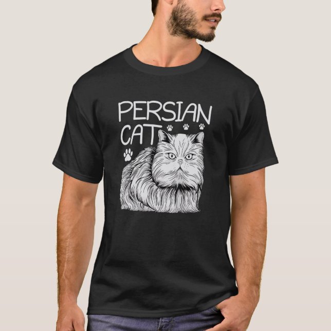 Camiseta Perteneciente Persa De Gatos Persa Persa Persa Lon (Anverso)