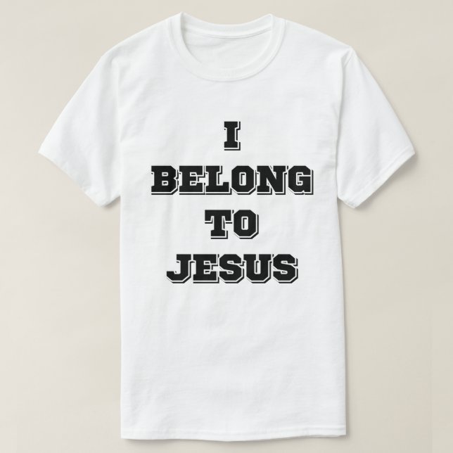 Camiseta Pertenezco a Jesús (Diseño del anverso)