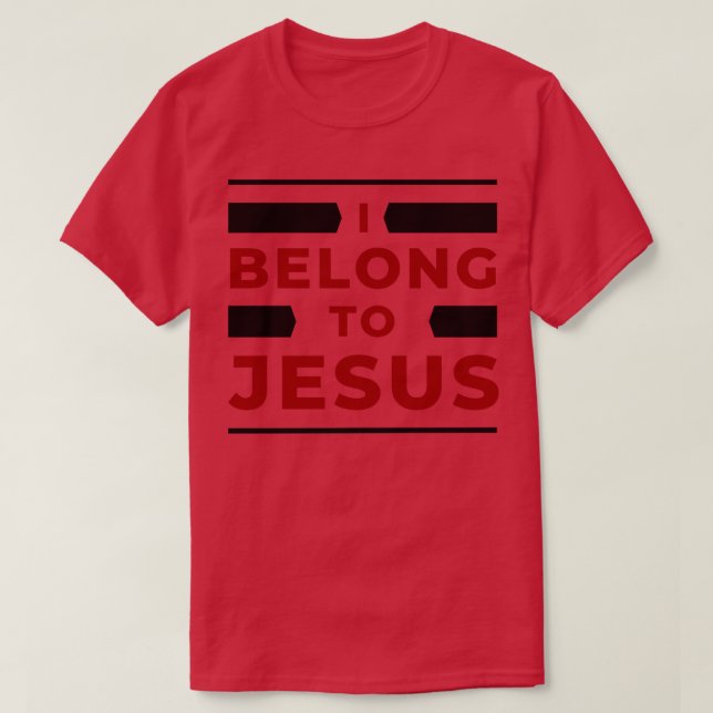 Camiseta Pertenezco A Jesús Cristiano 1 (Diseño del anverso)