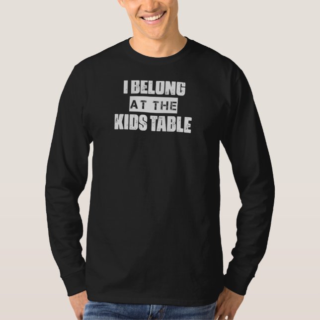 Camiseta Pertenezco A La Mesa Infantil (Anverso)