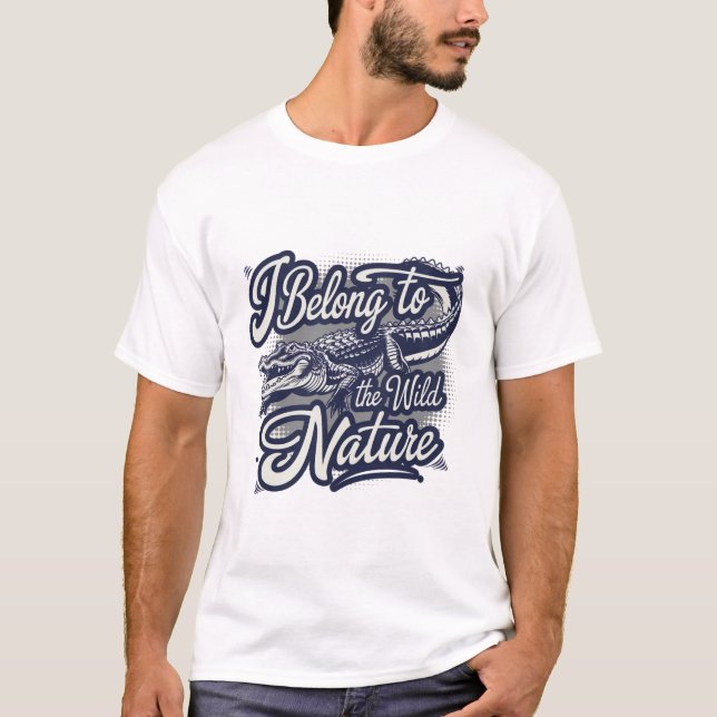 Camiseta Pertenezco A La Naturaleza Silvestre De Los Aligad (Anverso)