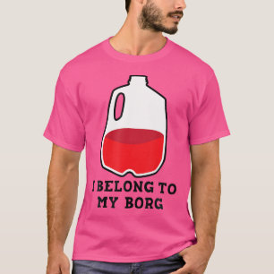 Camiseta Pertenezco A Mi Diseño De Bebida B.O.R.G.