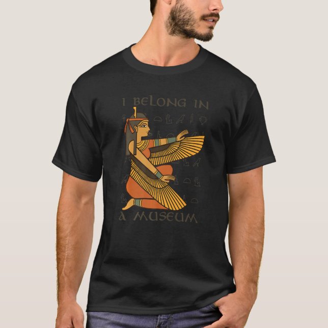Camiseta Pertenezco A Un Museo Curador De Museo Egipcio (Anverso)