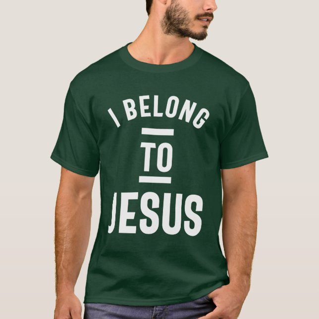 Camiseta Pertenezco Al Fútbol De Básquetbol De Jesús (Anverso)