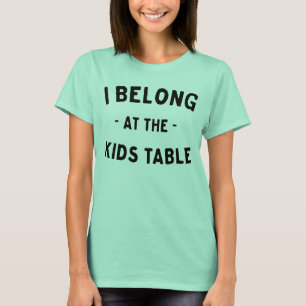 Camiseta Pertenezco en la tabla de los niños