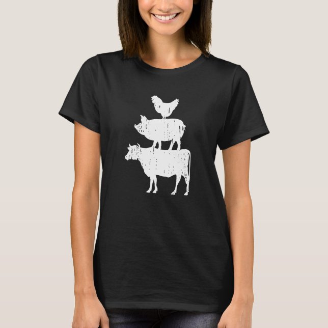 Camiseta Perturbaciones En Los Animales De La Granja De Cer (Anverso)