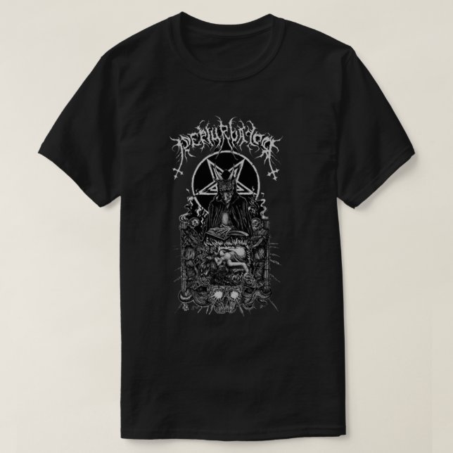 Camiseta perturbador de la banda de perturbador de la banda (Diseño del anverso)
