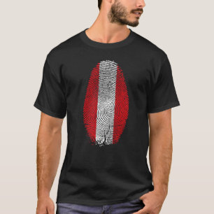 Camiseta Perú Bandera Huella Deportiva Que Está En Mi Adn P