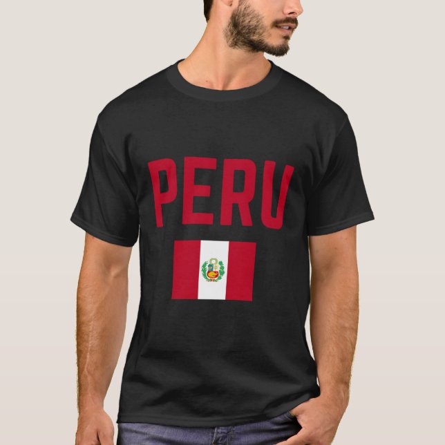 Camiseta Perú: Bandera Perú (Anverso)