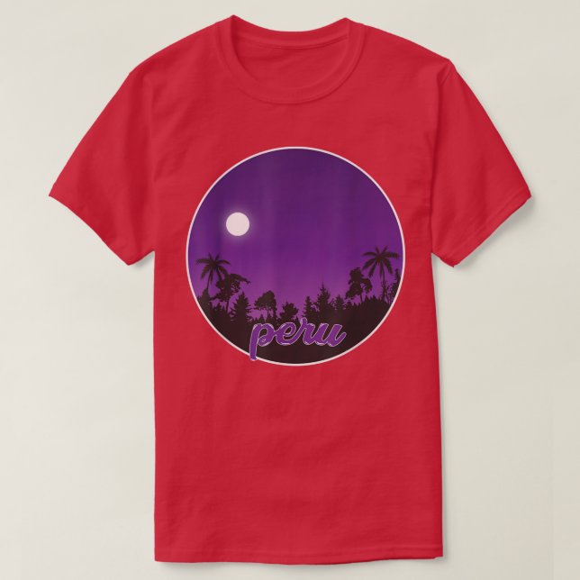 Camiseta peru By night with Palms T-Shirt (Diseño del anverso)
