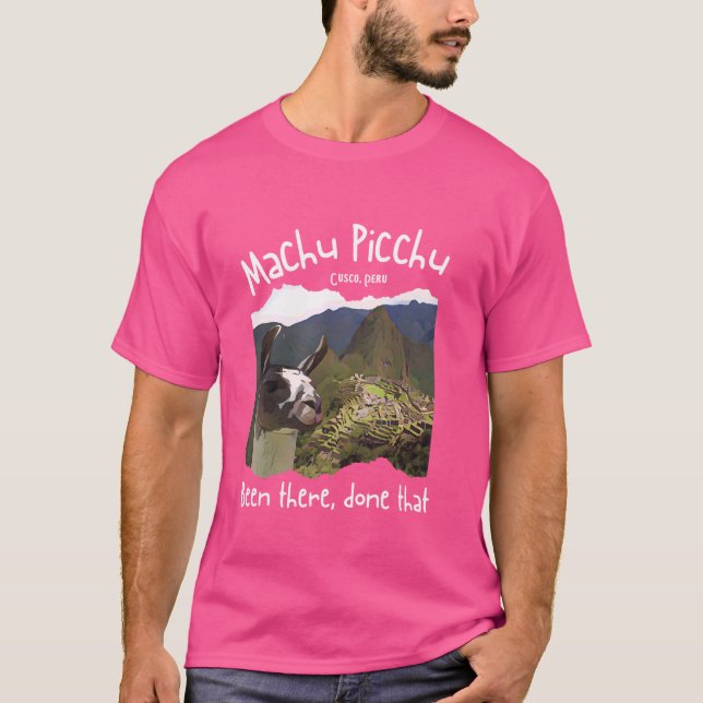 Camiseta Perú Cusco Llama Souvenir Machu Picchu (Anverso)