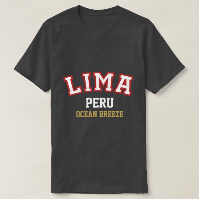 Camiseta Peru Dark Style T-Shirt (Diseño del anverso)