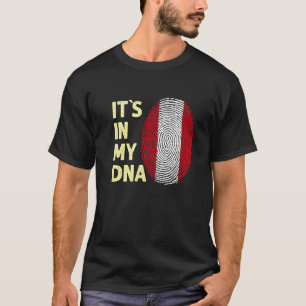 Camiseta Perú En Mi Dna Equipo Peruano De Bandera Perú