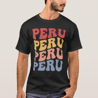 Camiseta Perú Groovy Retro Peruano
