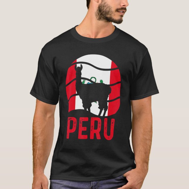 Camiseta Perú: La bandera nacional llama al Perú (Anverso)