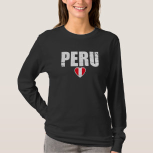 Camiseta Perú: La bandera peruana vintage