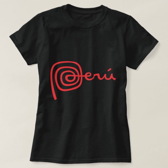 Camiseta Perú Logo Perú Cusco Nazca Lines Swee (Diseño del anverso)