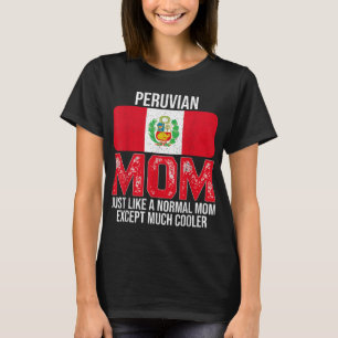 Camiseta Perú: Madre peruana pintada con bandera diseña el