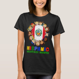 Camiseta Perú: Mes de la Herencia Hispana Niños Chicas