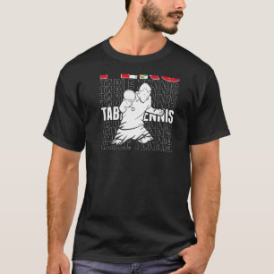 Camiseta Perú: Mesa de ping pong apoya el té de ping pong p