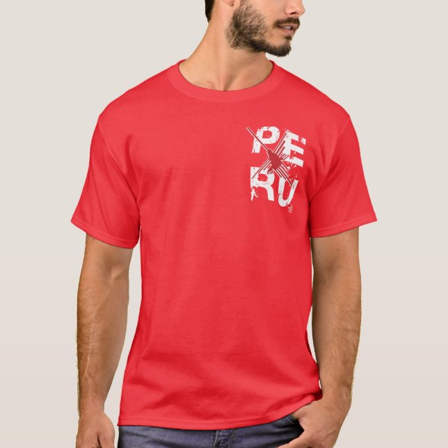 Camiseta Perú Nazca - etiqueta departamentos/InKa1821 del (Anverso)