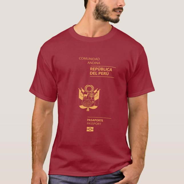 Camiseta Peru passport (Anverso)