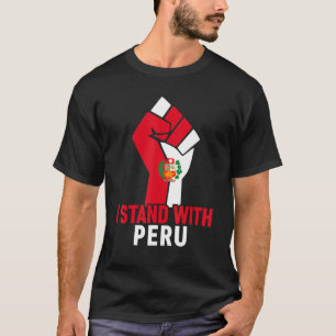 Camiseta Perú: Perú con la bandera peruana