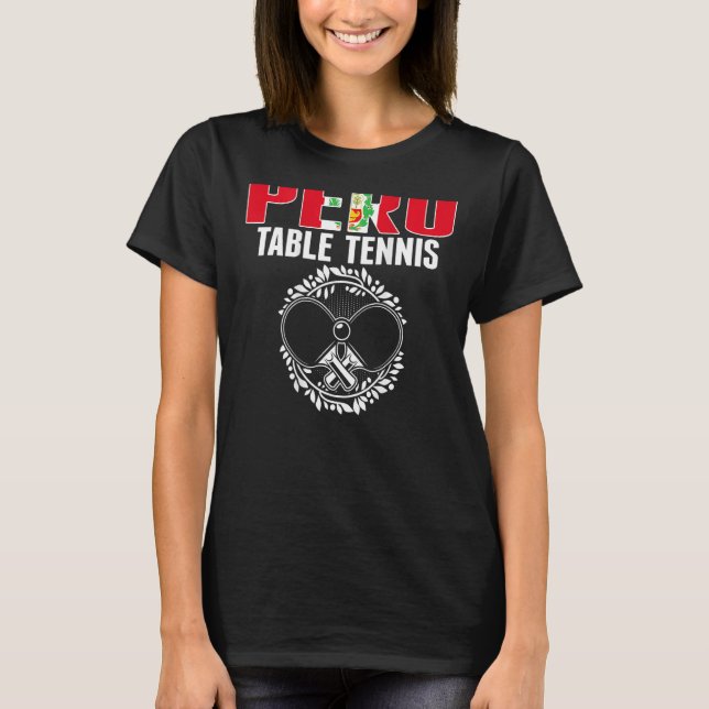 Camiseta Perú: Ping Pong Peruano de ping pong (Anverso)