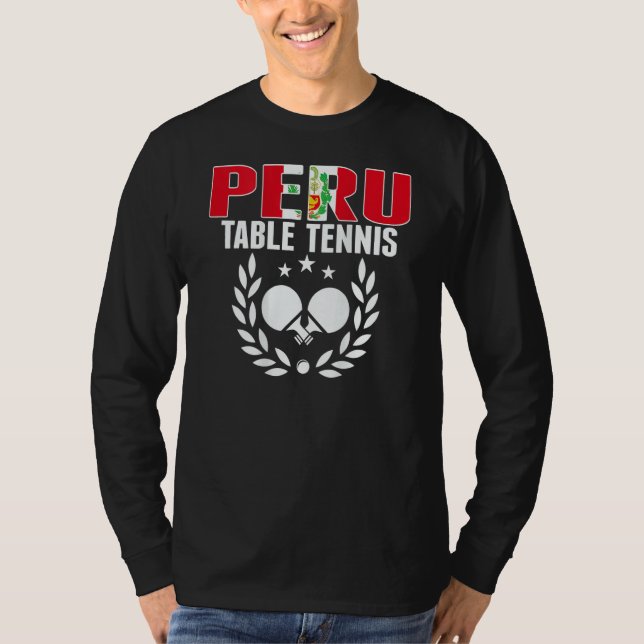 Camiseta Peru Ping Pong     Peruvian Table Tennis Team Supp (Anverso)