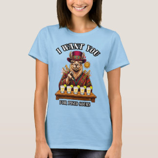 Camiseta Peru Quiero Pisco Sour Llama Inka 1821